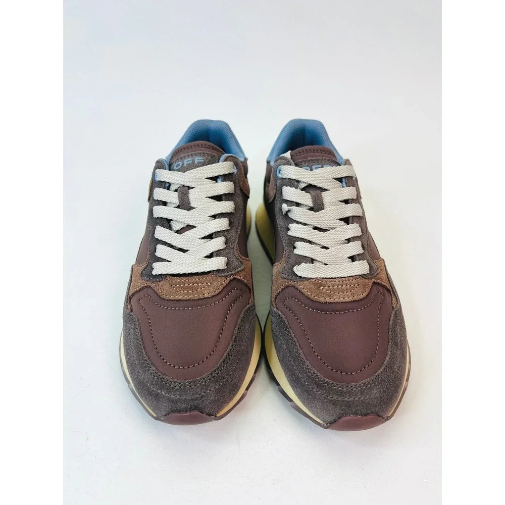 HOFF City Amsterdam Sneakers Brown Blue Suede Low Top Trainers Womens Size‎ 6